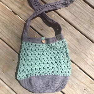 Handmade Crochet Purse/Beach Bag